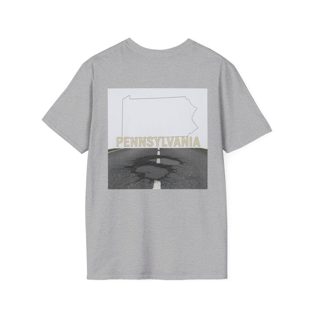 Funny Pennsylvania T-Shirt | Pothole Tee, Road Trip Gift