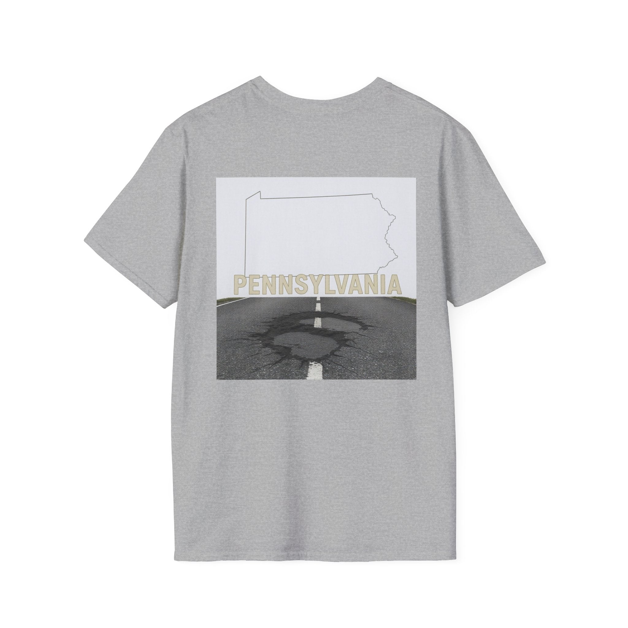 Funny Pennsylvania T-Shirt | Pothole Tee, Road Trip Gift