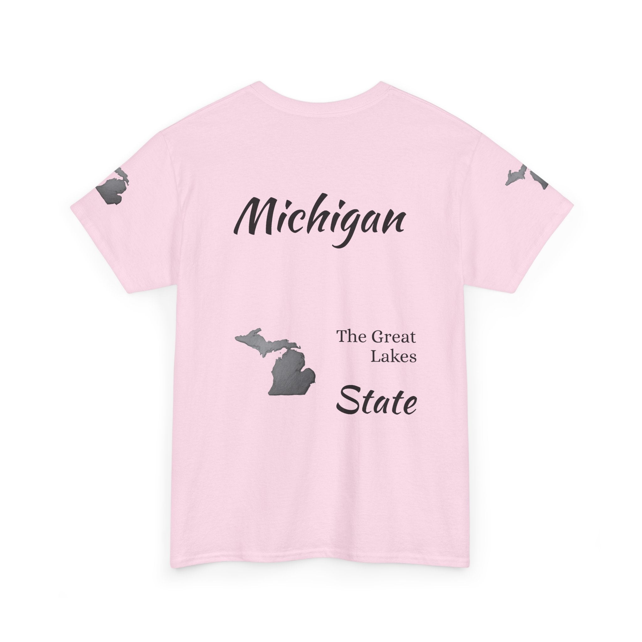 Michigan State Map T-Shirt — The Great Lakes Tee