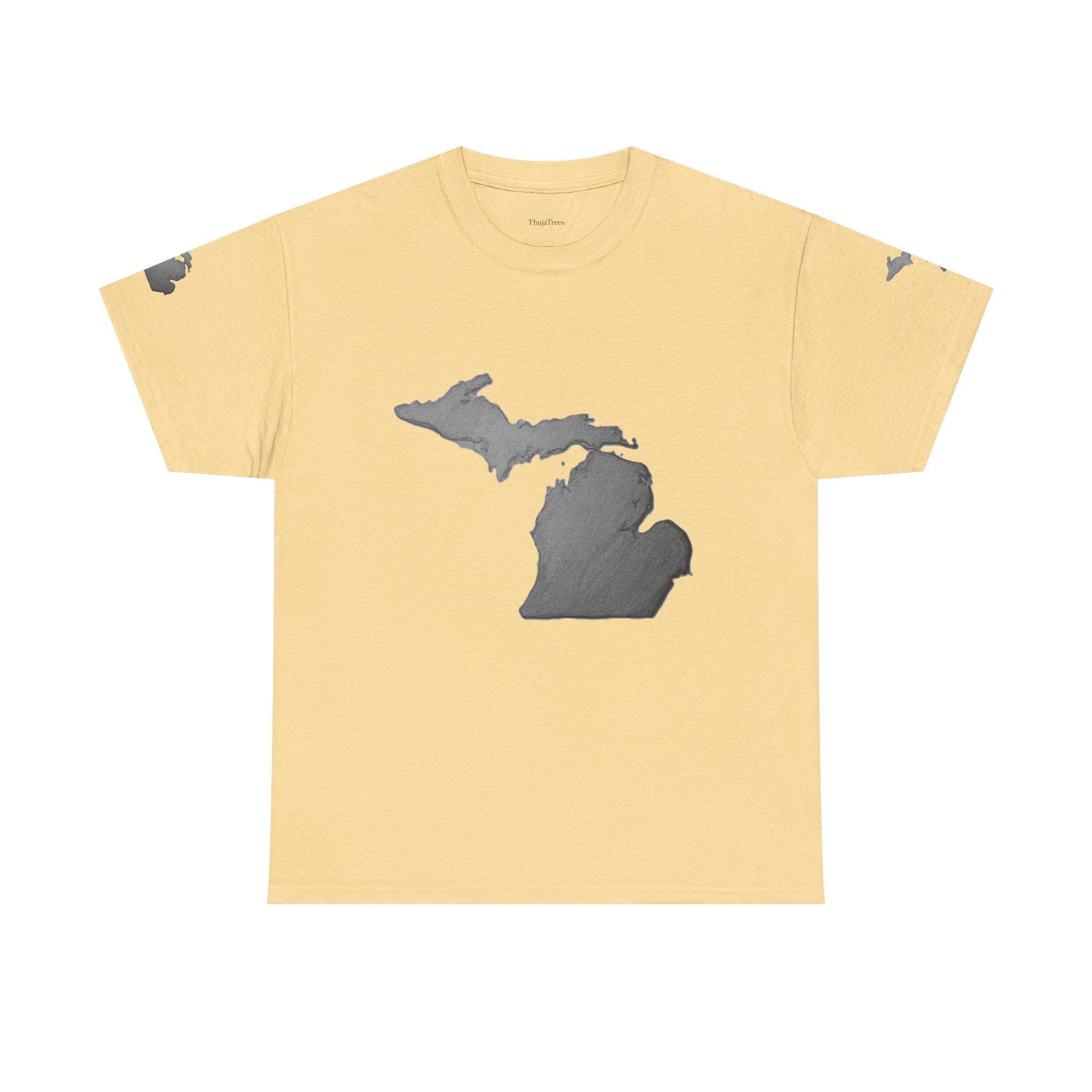 Michigan State Map T-Shirt — The Great Lakes Tee