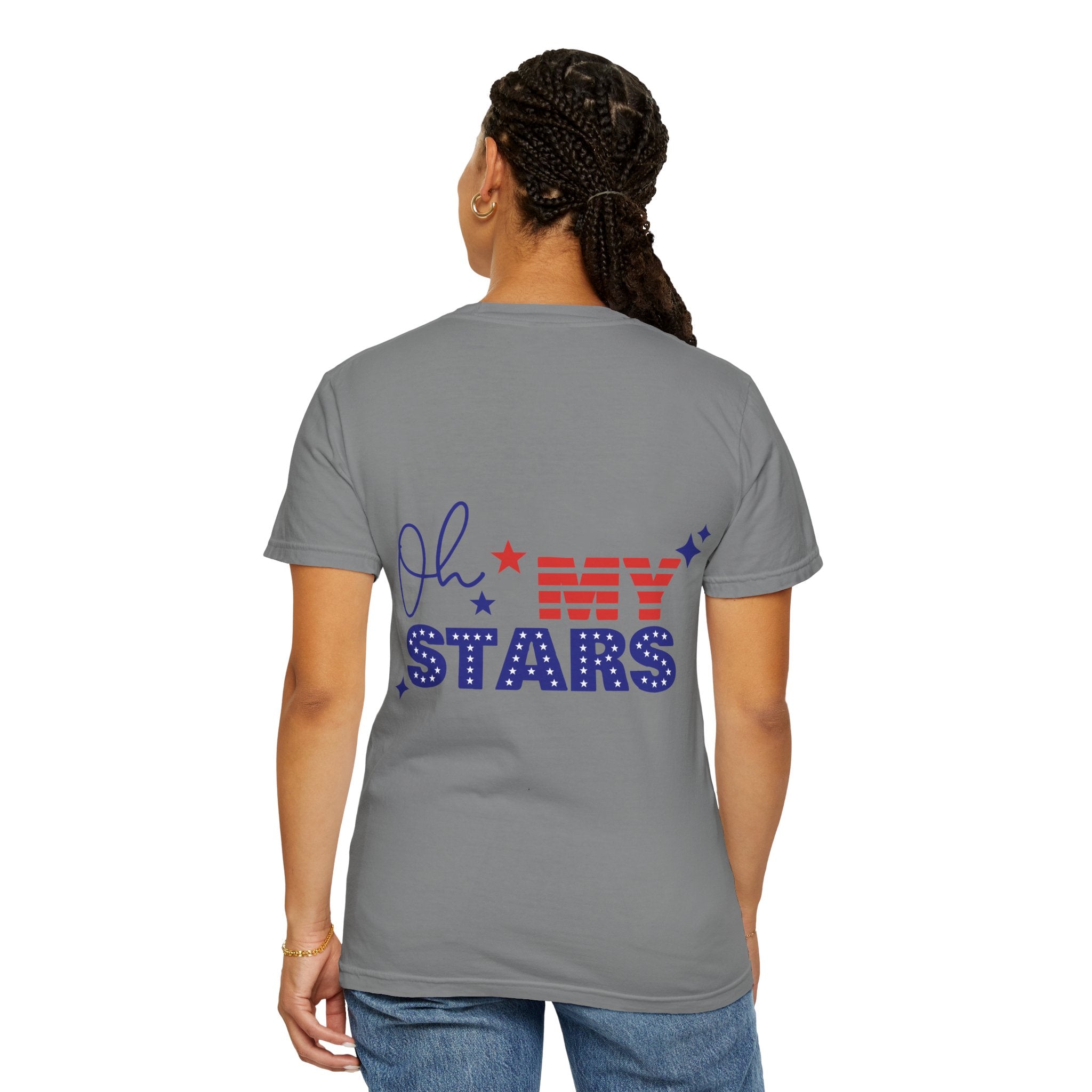 Finally Legal 21st Birthday T-Shirt — "Finally Legal" Front & "Oh My Stars" Back Birthday Tee