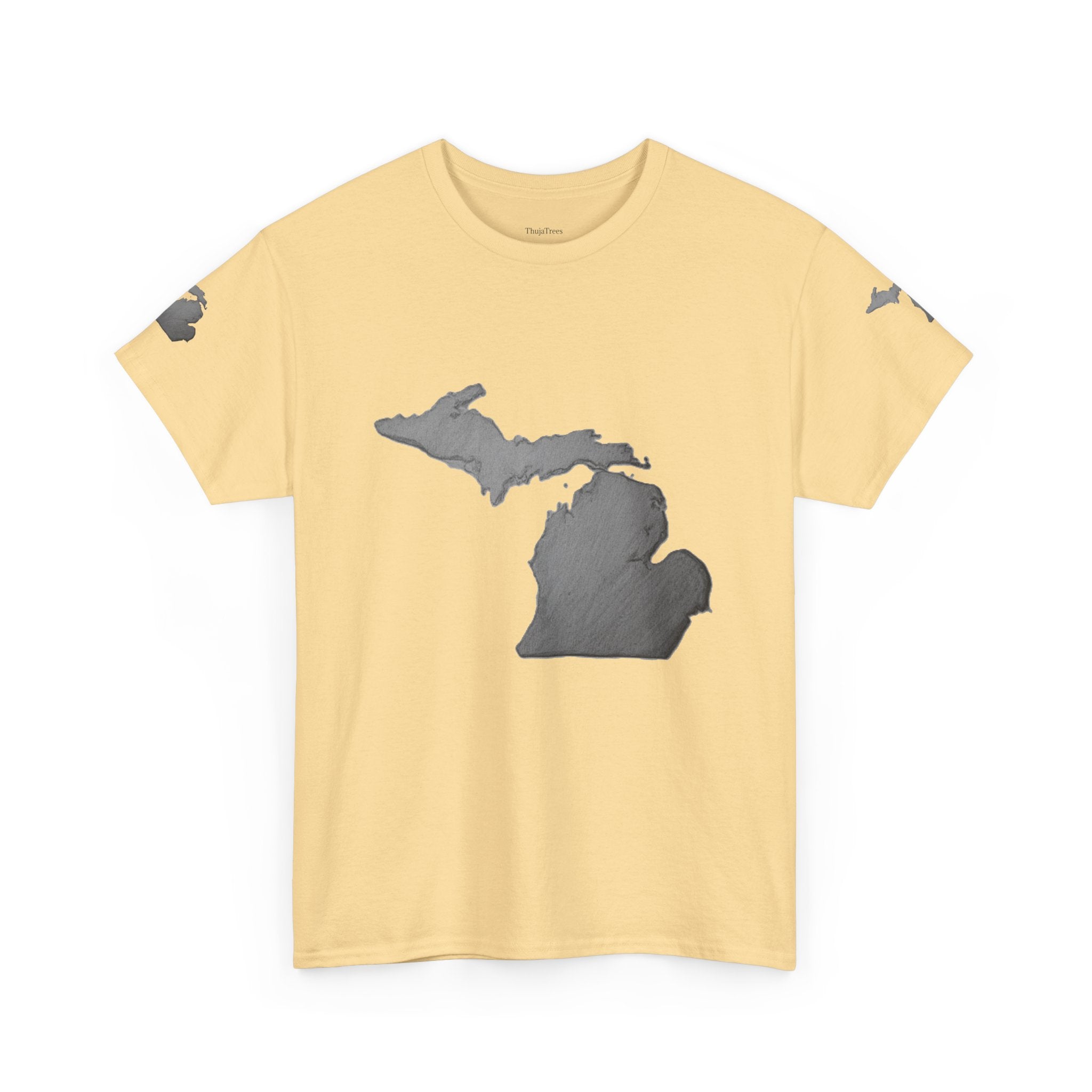 Michigan State Map T-Shirt — The Great Lakes Tee