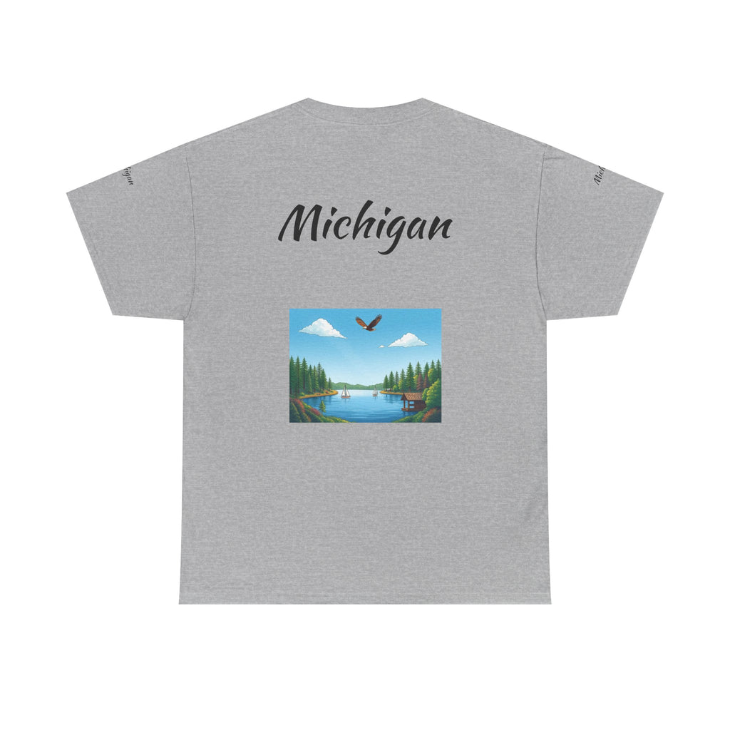 Michigan Great Lakes T-Shirt | Souvenir Tee, Midwest Vacation Shirt