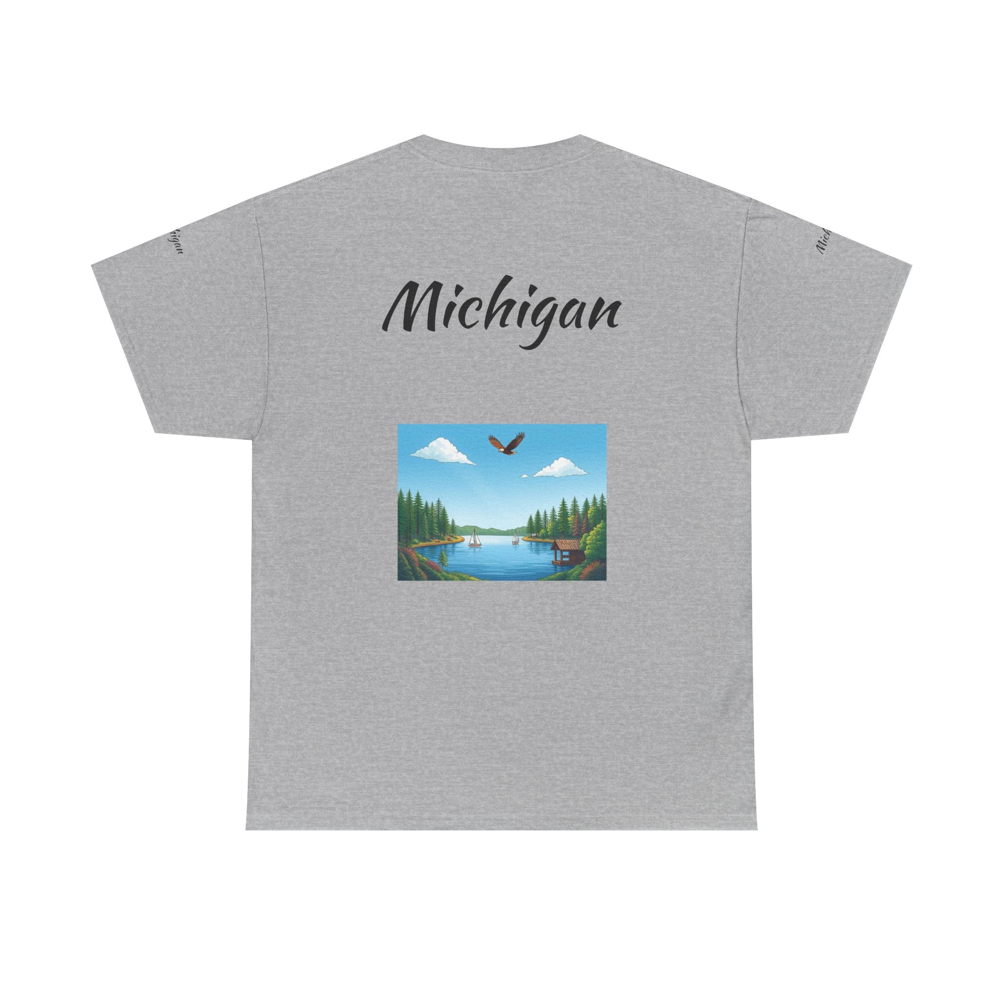 Michigan Great Lakes T-Shirt | Souvenir Tee, Midwest Vacation Shirt
