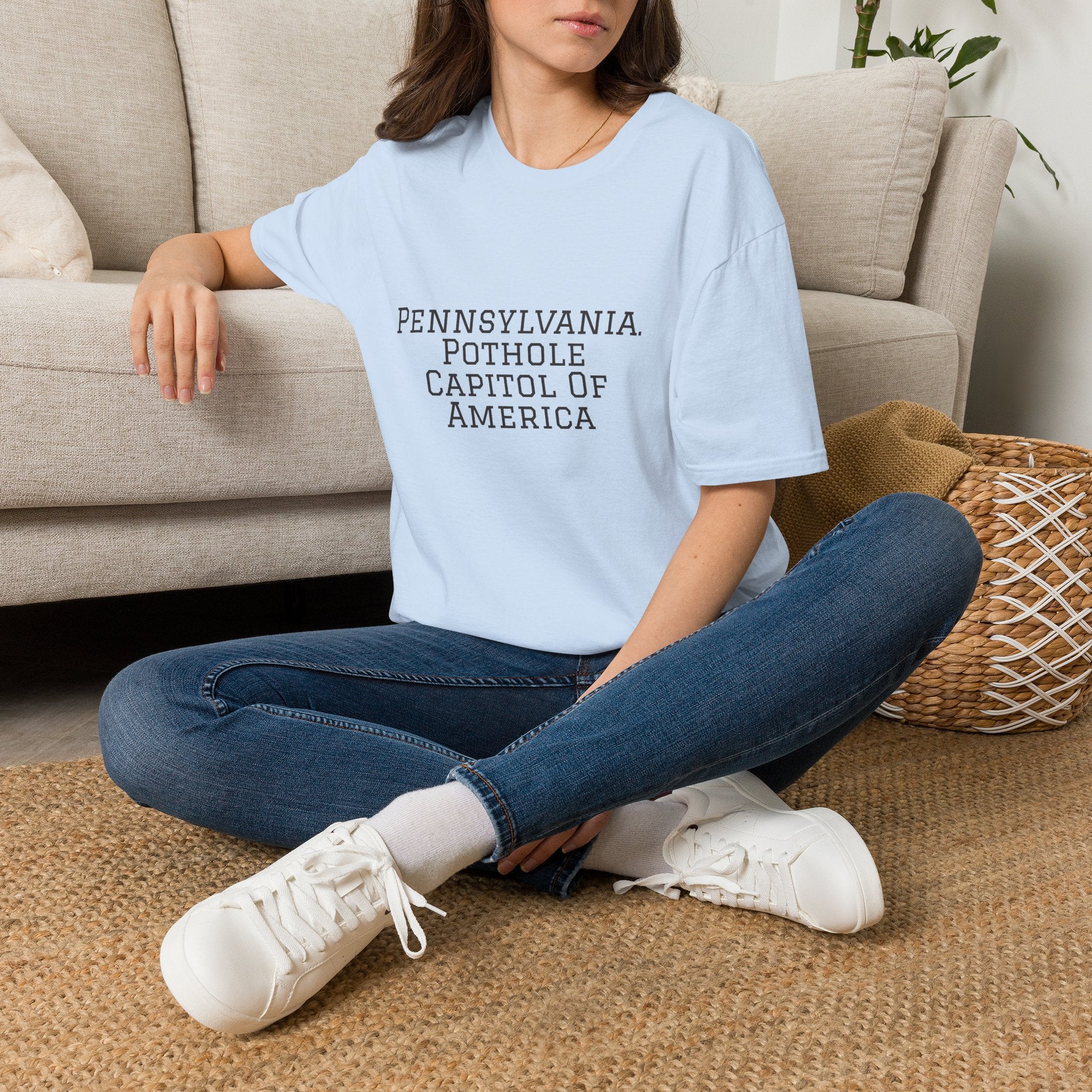 Funny Pennsylvania T-Shirt | Pothole Tee, Road Trip Gift