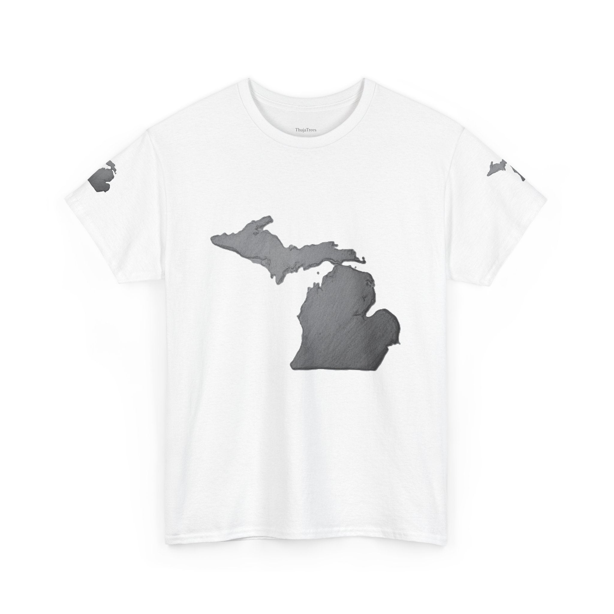Michigan State Map T-Shirt — The Great Lakes Tee