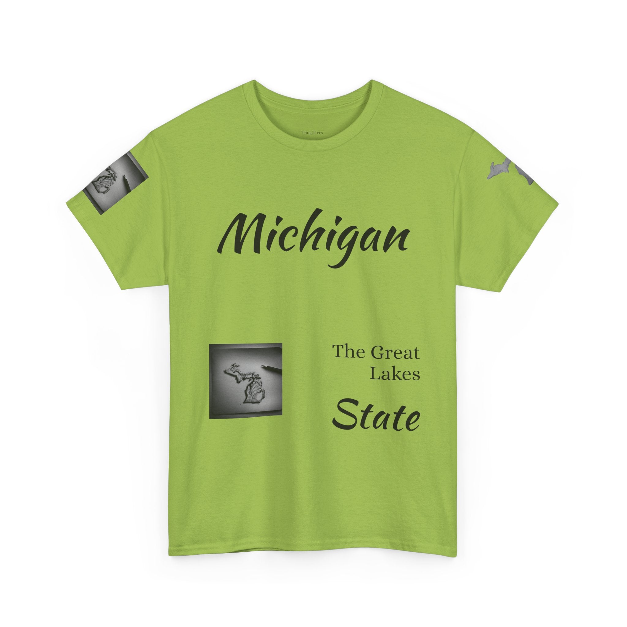Michigan Great Lakes map T-Shirt | Great Lakes Michigan tee