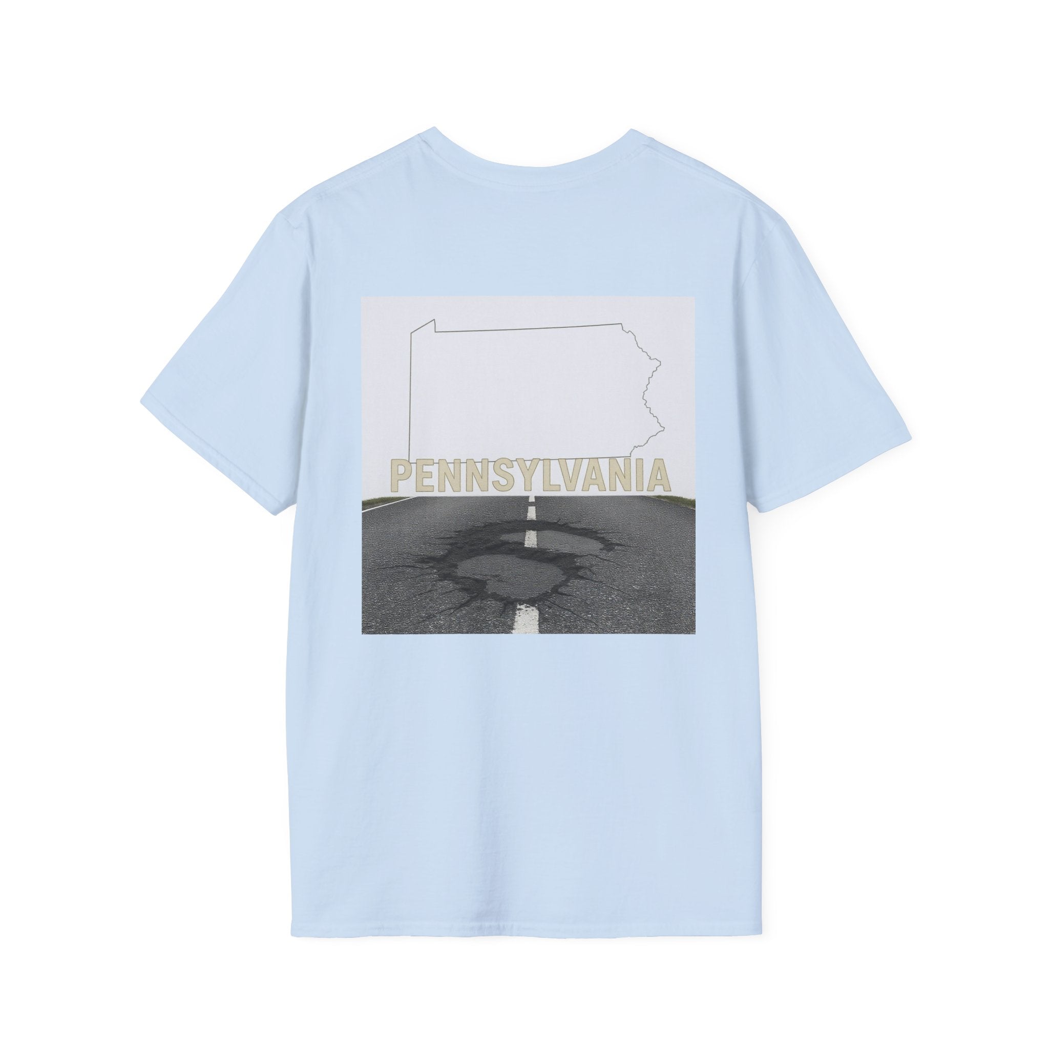 Funny Pennsylvania T-Shirt | Pothole Tee, Road Trip Gift