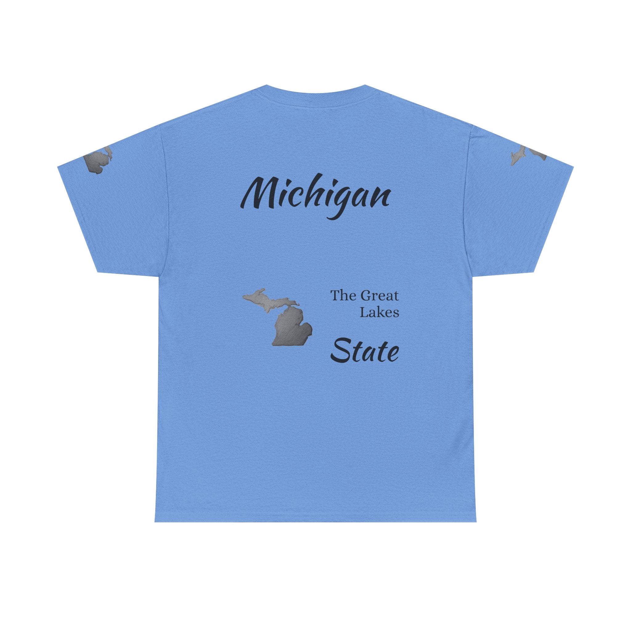 Michigan State Map T-Shirt — The Great Lakes Tee