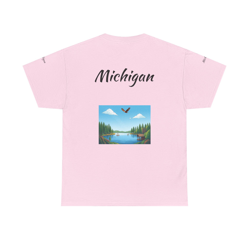 Michigan Great Lakes T-Shirt | Souvenir Tee, Midwest Vacation Shirt