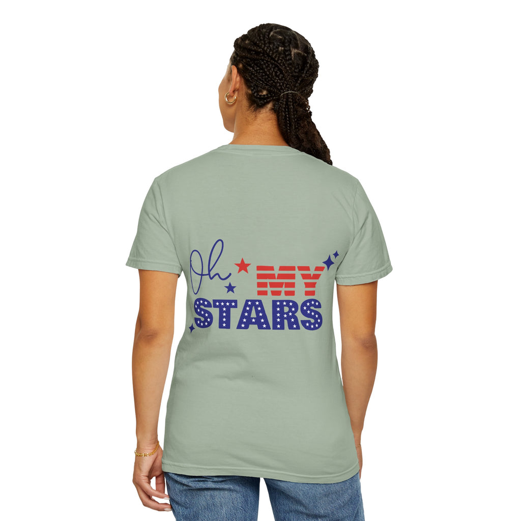 Finally Legal 21st Birthday T-Shirt — "Finally Legal" Front & "Oh My Stars" Back Birthday Tee