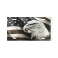 American Bald Eagle vanity plate | Flag patriotic license decoration