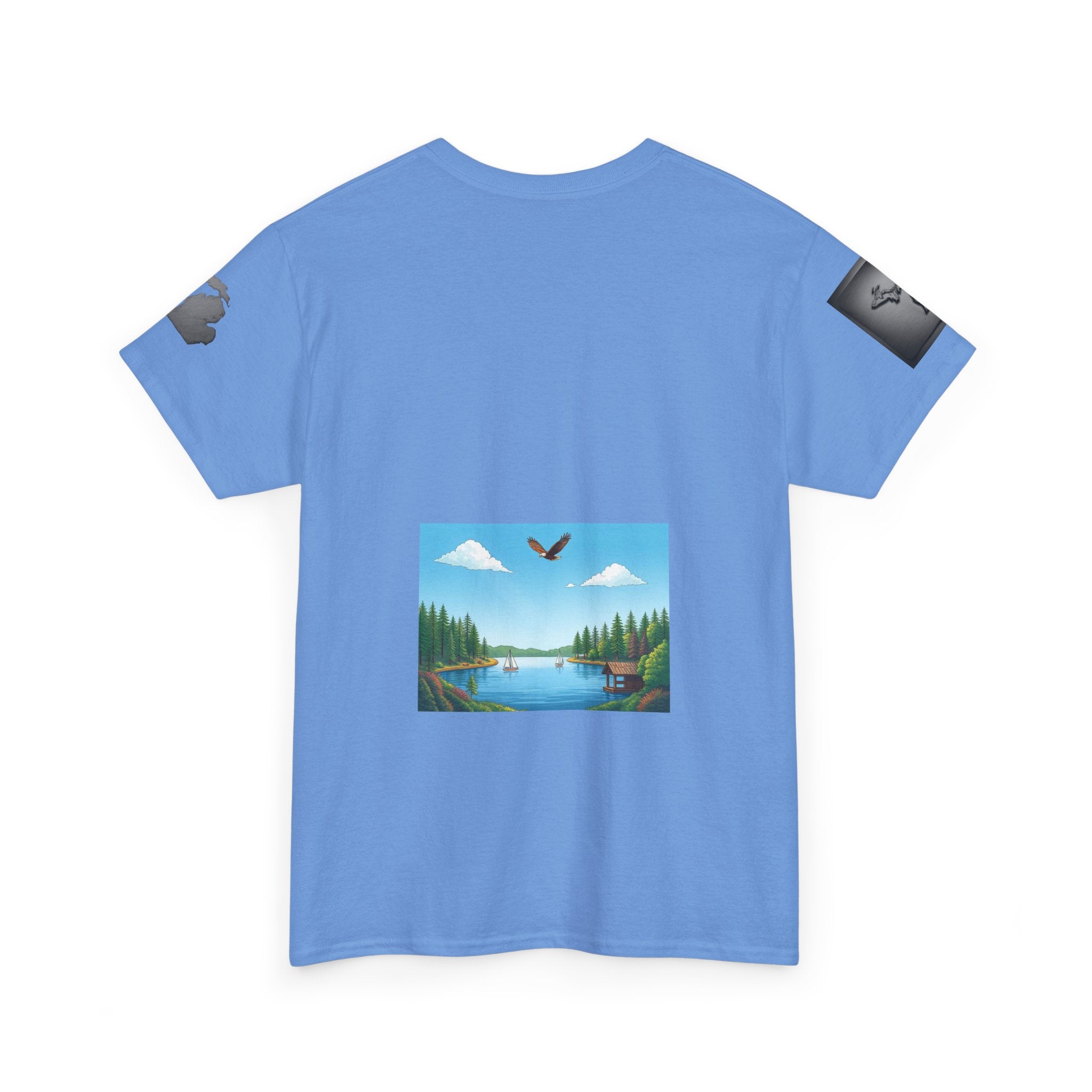 Michigan Great Lakes map T-Shirt | Great Lakes Michigan tee