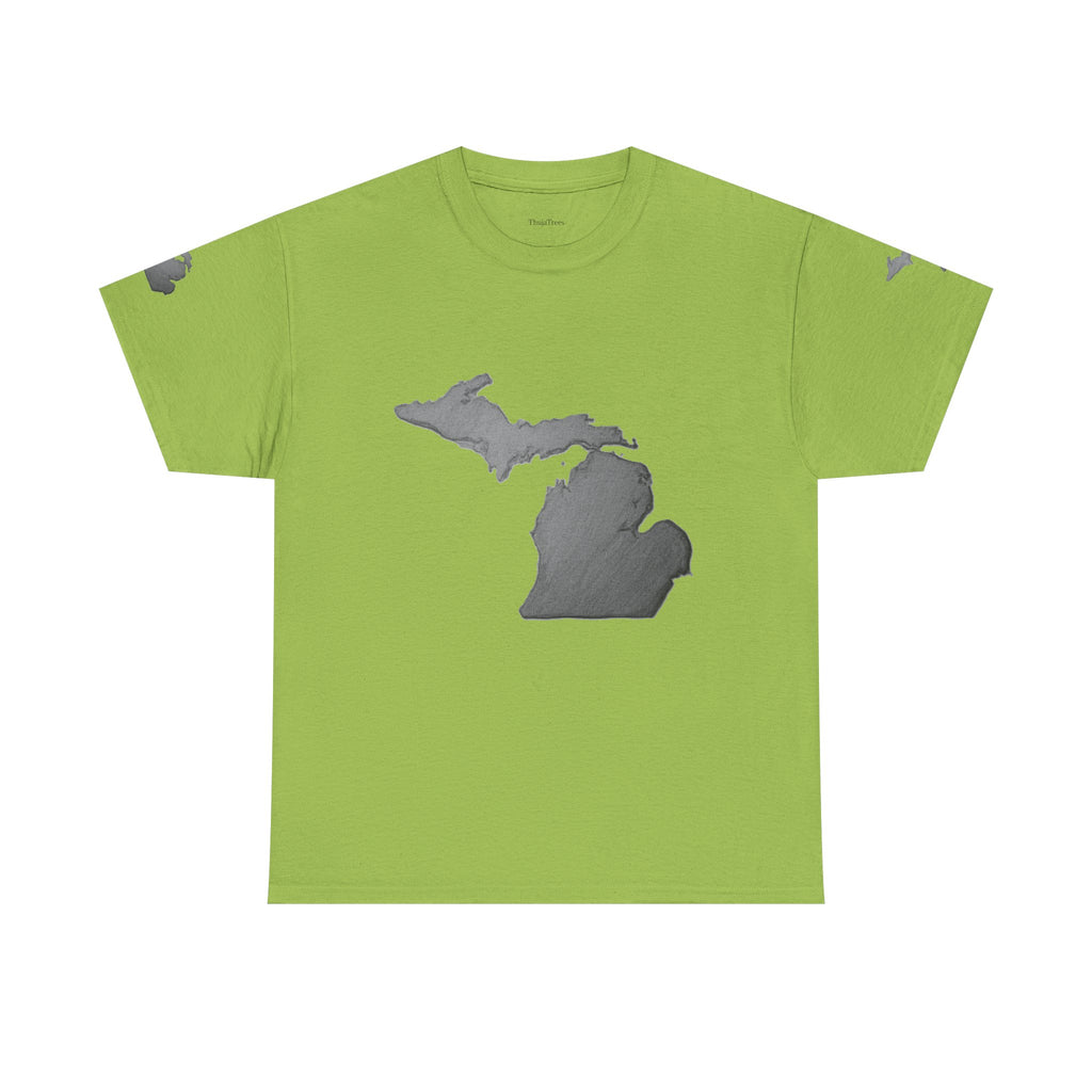 Michigan State Map T-Shirt — The Great Lakes Tee