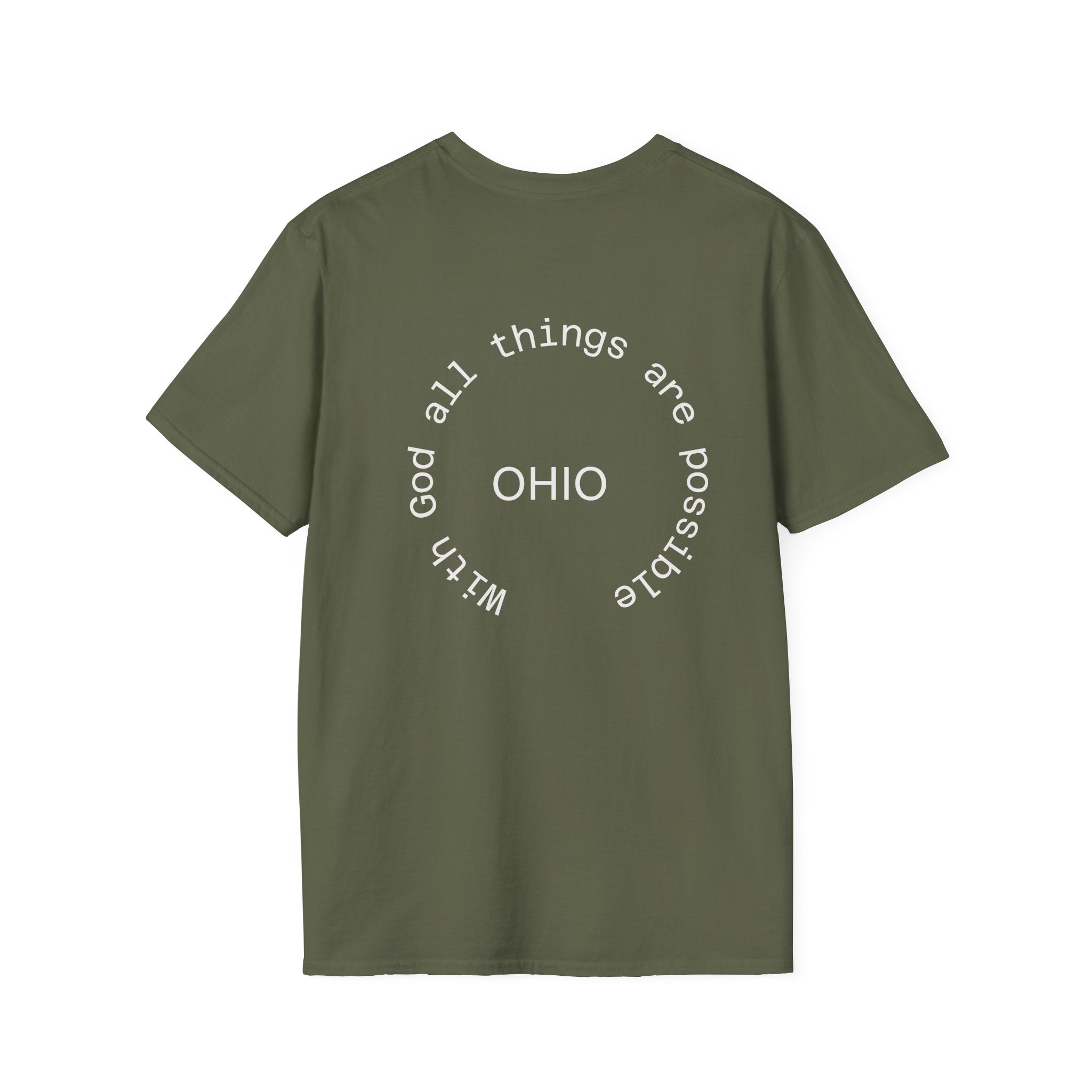 Ohio State Graphic T-Shirt Dark Colors Casual Wear, Gift for Ohioans, State Pride Shirt, Unisex Tee