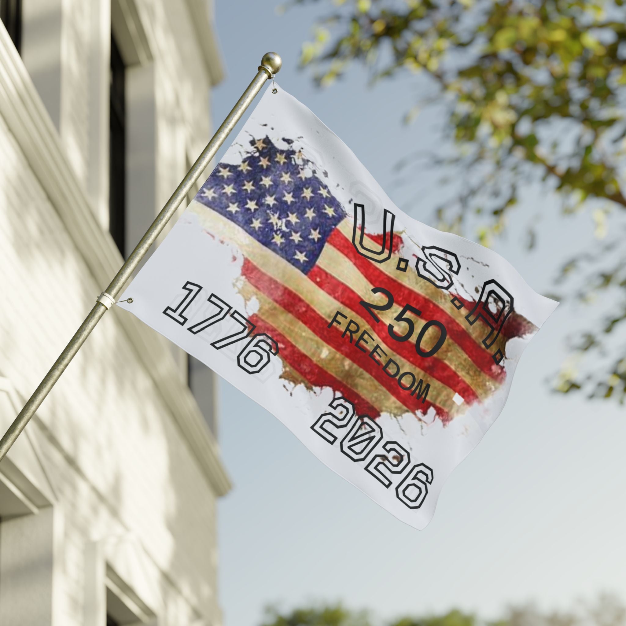 USA 250 Years Freedom 1776-2026 Flag | Double Sided