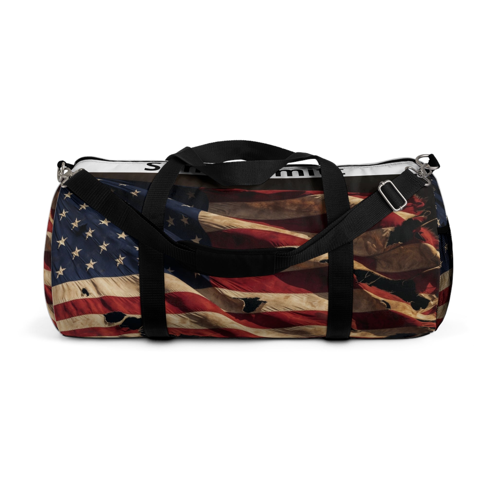 Personalized Patriotic Duffel Bag – Distressed Flag Design