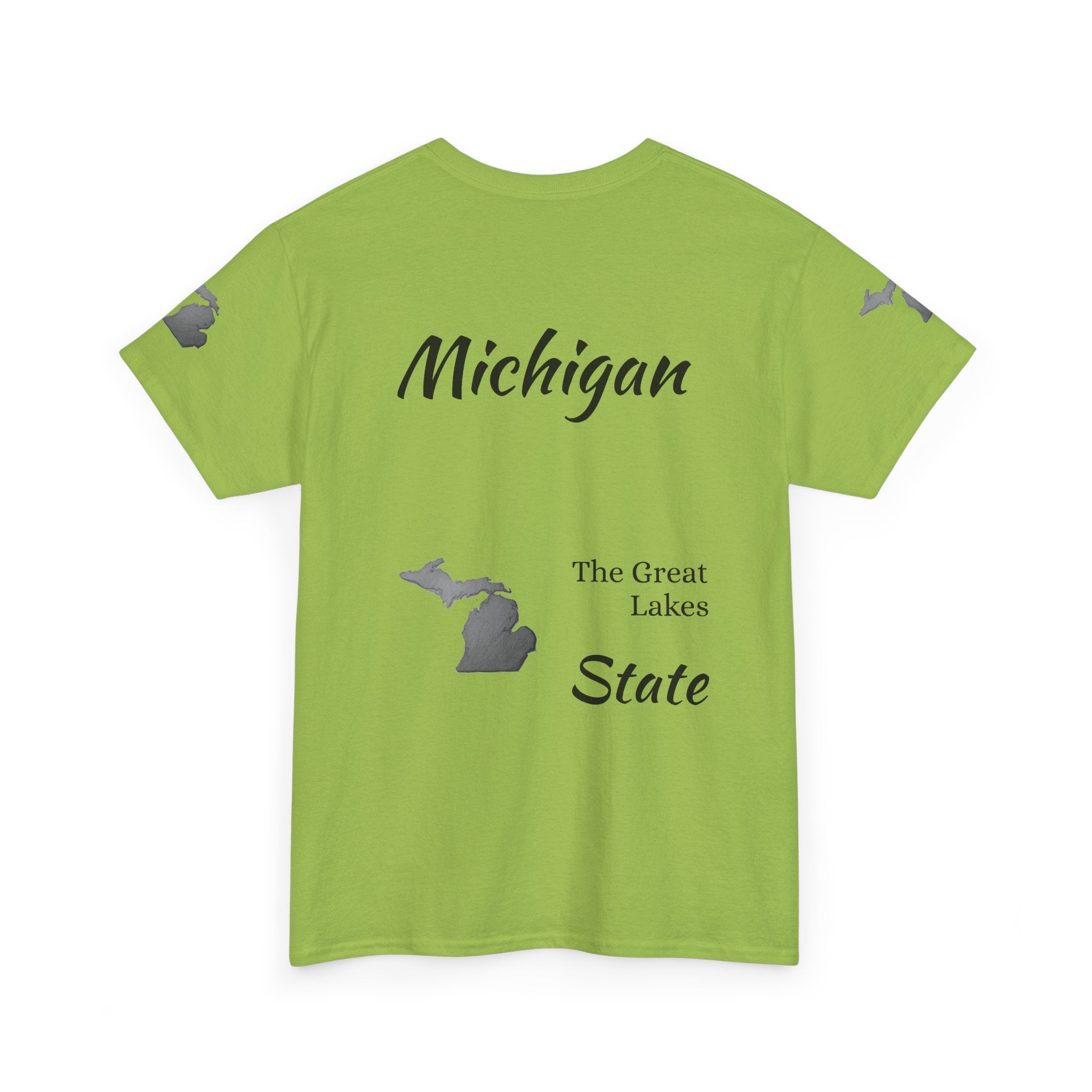 Michigan State Map T-Shirt — The Great Lakes Tee