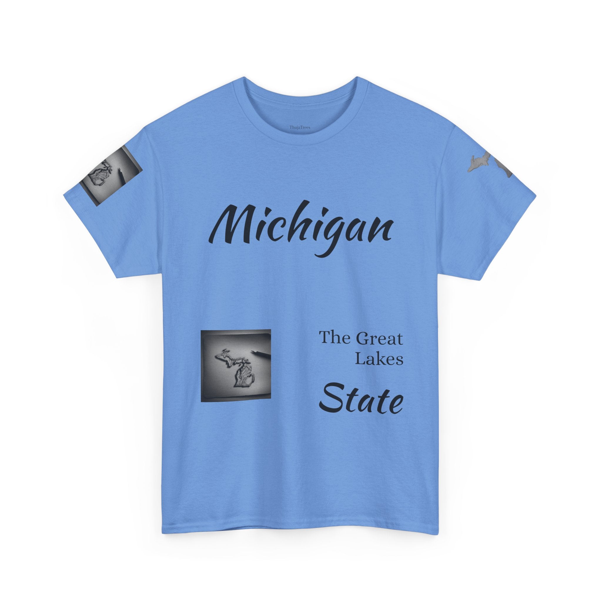 Michigan Great Lakes map T-Shirt | Great Lakes Michigan tee