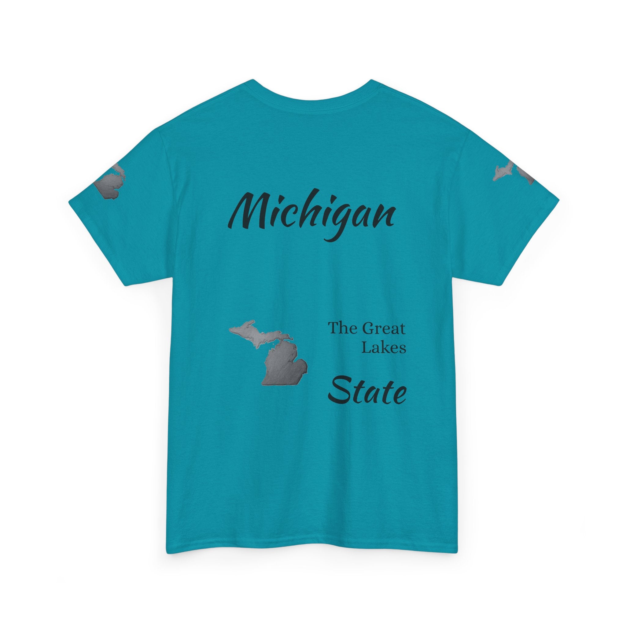 Michigan State Map T-Shirt — The Great Lakes Tee