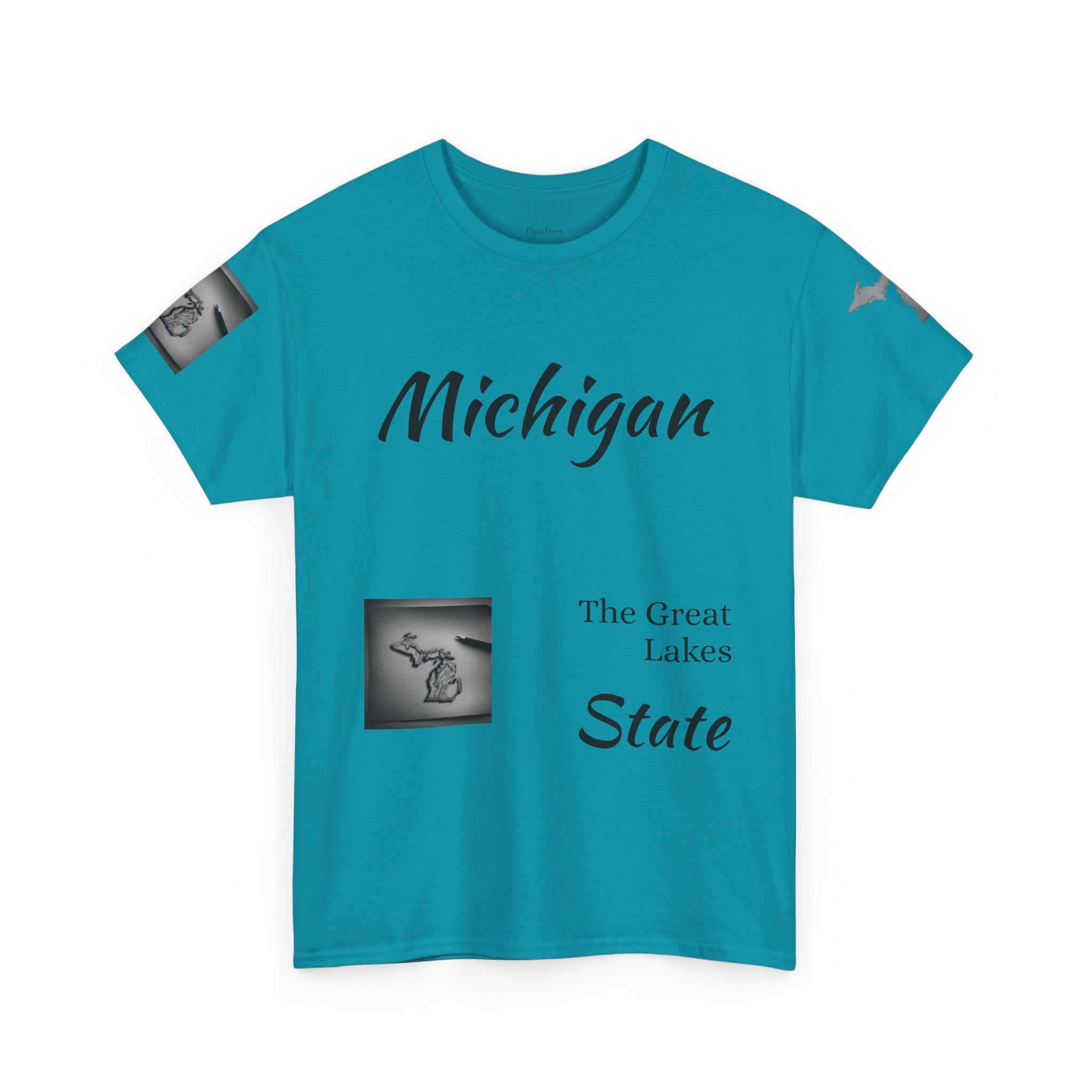 Michigan Great Lakes map T-Shirt | Great Lakes Michigan tee