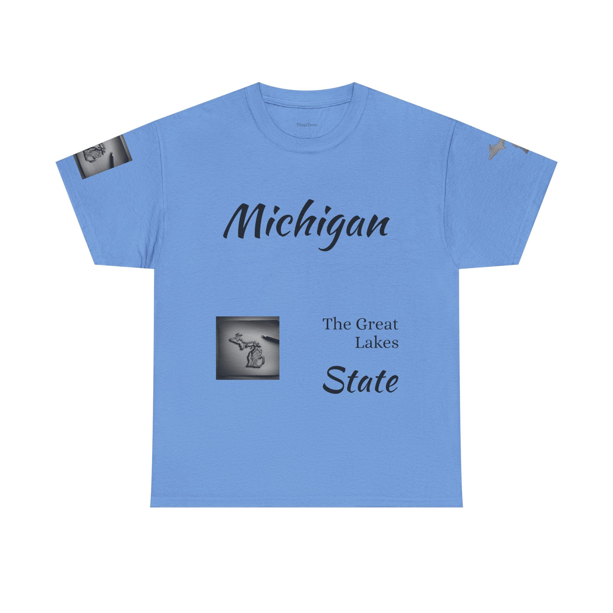 Michigan Great Lakes map T-Shirt | Great Lakes Michigan tee