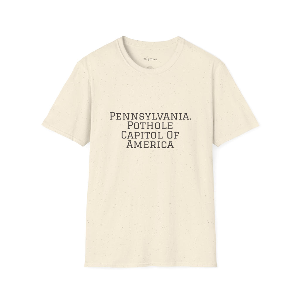 Funny Pennsylvania T-Shirt | Pothole Tee, Road Trip Gift