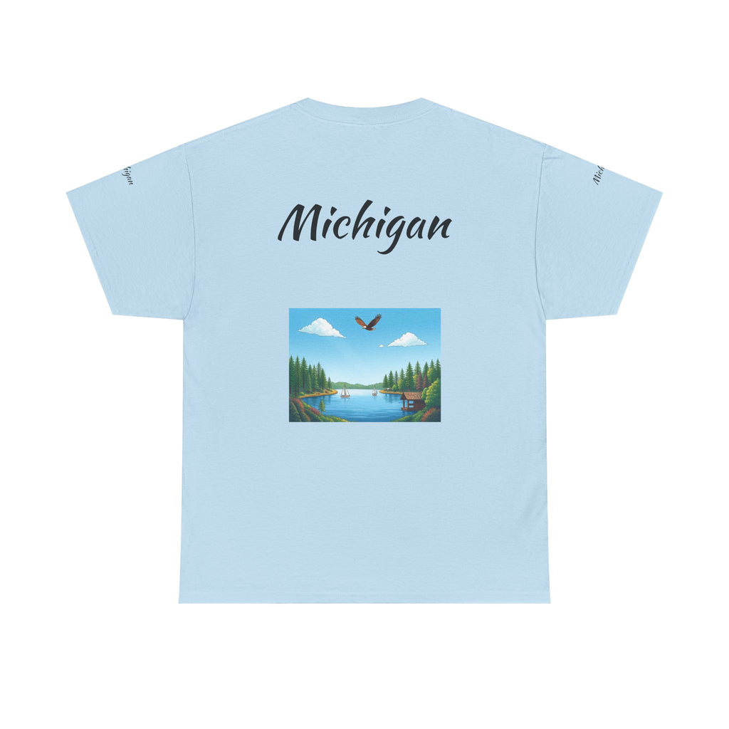 Michigan Great Lakes T-Shirt | Souvenir Tee, Midwest Vacation Shirt