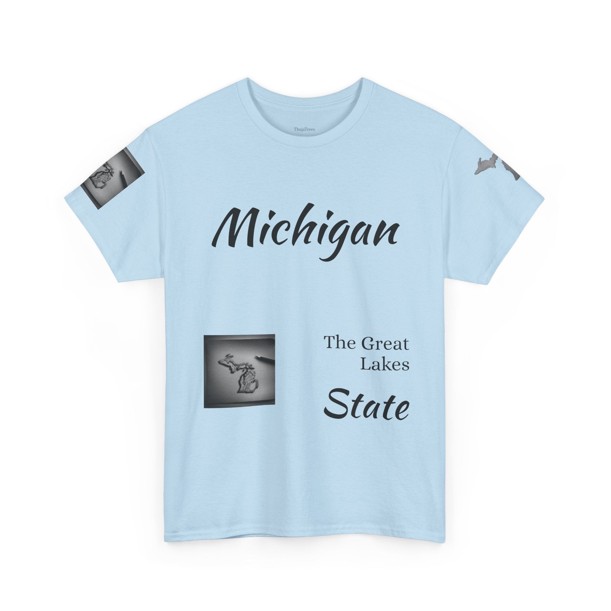 Michigan T-Shirt Light | Great Lakes State Souvenir Tee