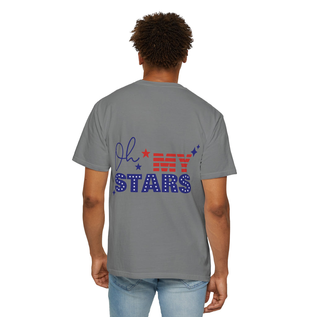 Finally Legal 21st Birthday T-Shirt — "Finally Legal" Front & "Oh My Stars" Back Birthday Tee