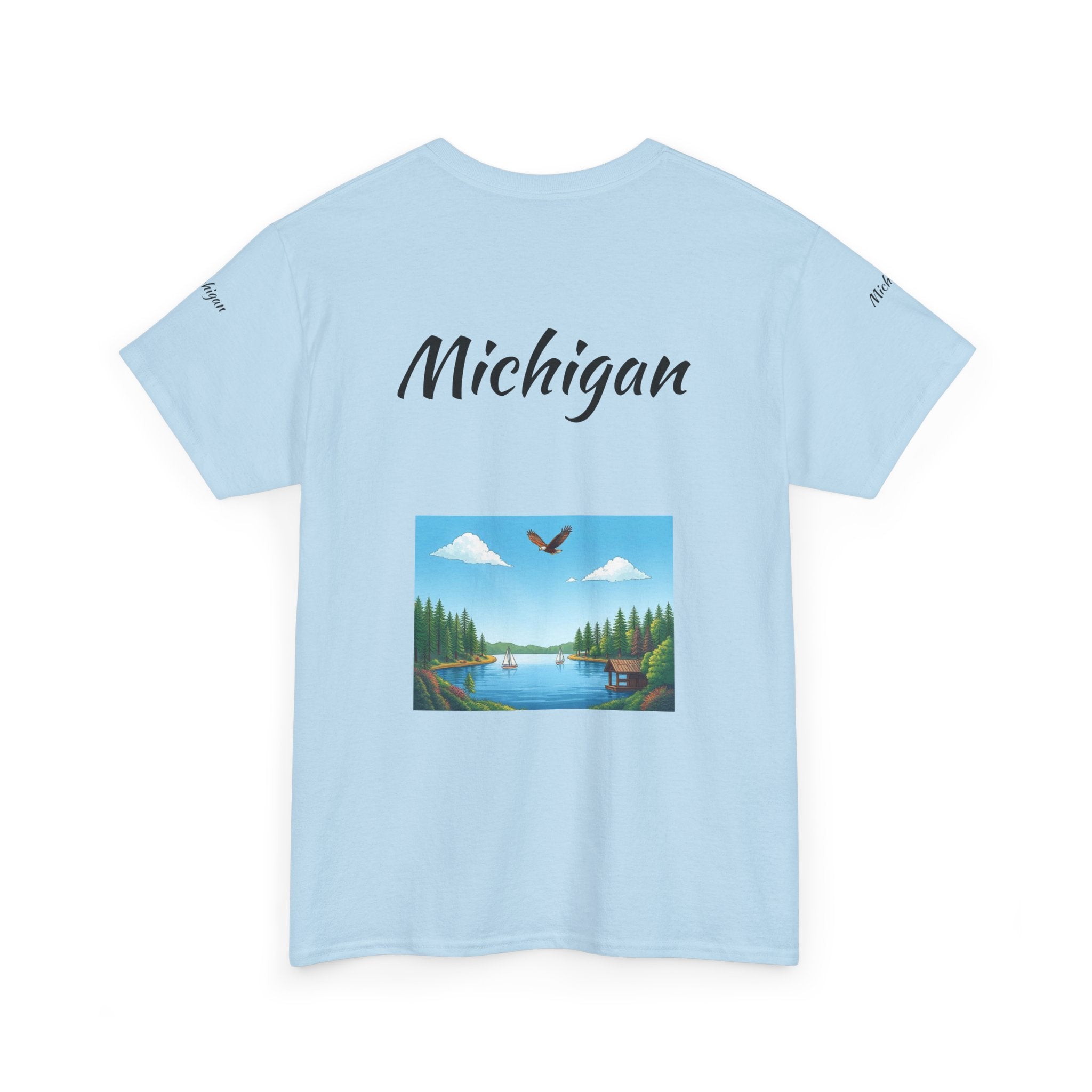 Michigan Great Lakes T-Shirt | Souvenir Tee, Midwest Vacation Shirt