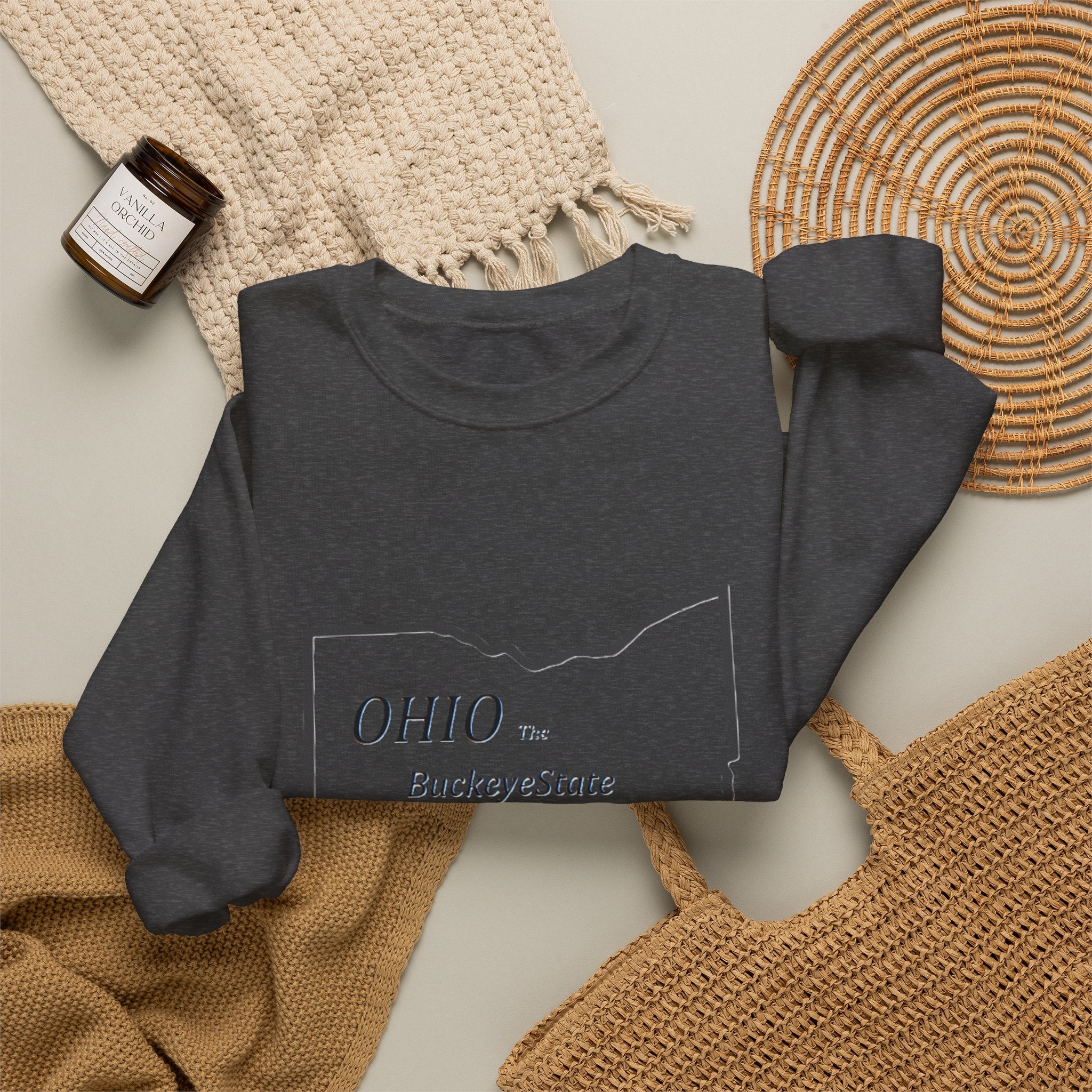 Ohio Crewneck Sweatshirt | Buckeye Gift, Fall State Apparel