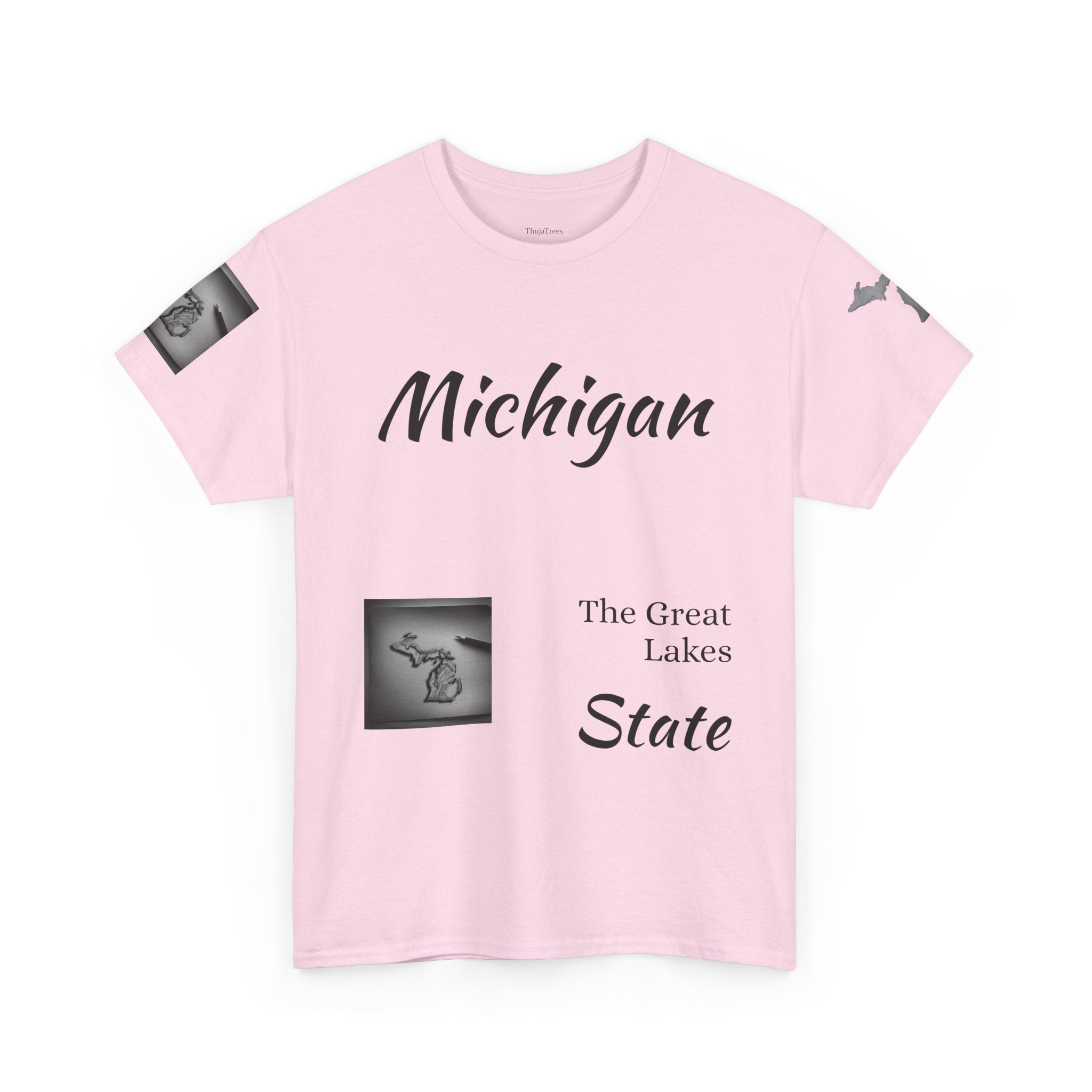 Michigan Great Lakes map T-Shirt | Great Lakes Michigan tee