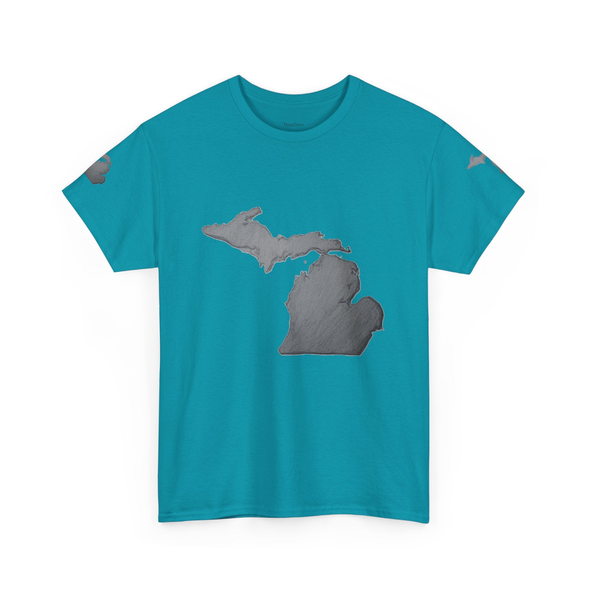 Michigan State Map T-Shirt — The Great Lakes Tee