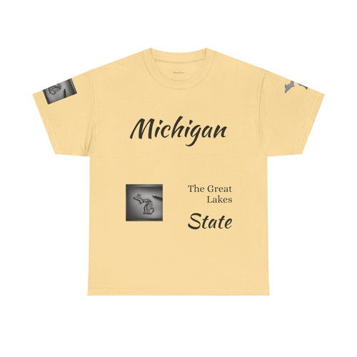 Michigan Great Lakes Map T-Shirt | State Pride Tee