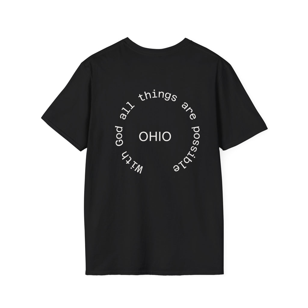 Ohio State Graphic T-Shirt Dark Colors Casual Wear, Gift for Ohioans, State Pride Shirt, Unisex Tee