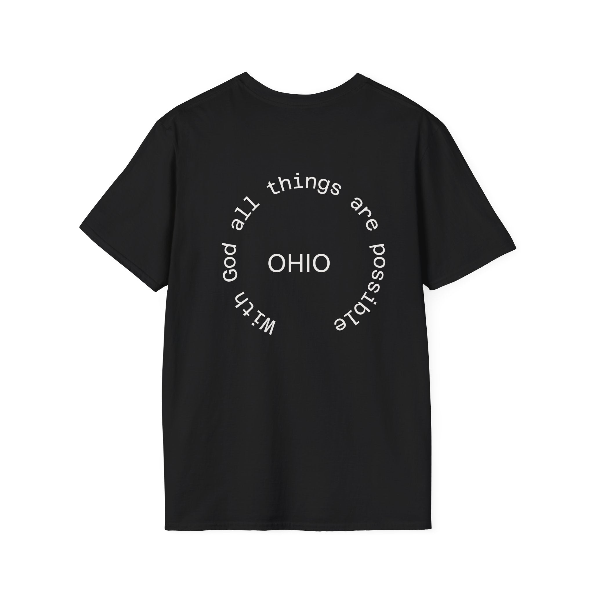 Ohio State Graphic T-Shirt Dark Colors Casual Wear, Gift for Ohioans, State Pride Shirt, Unisex Tee