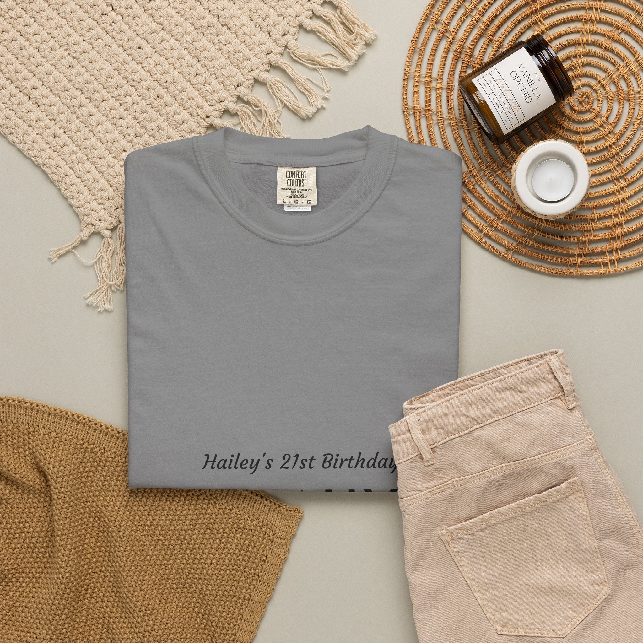 Finally Legal 21st Birthday T-Shirt — "Finally Legal" Front & "Oh My Stars" Back Birthday Tee