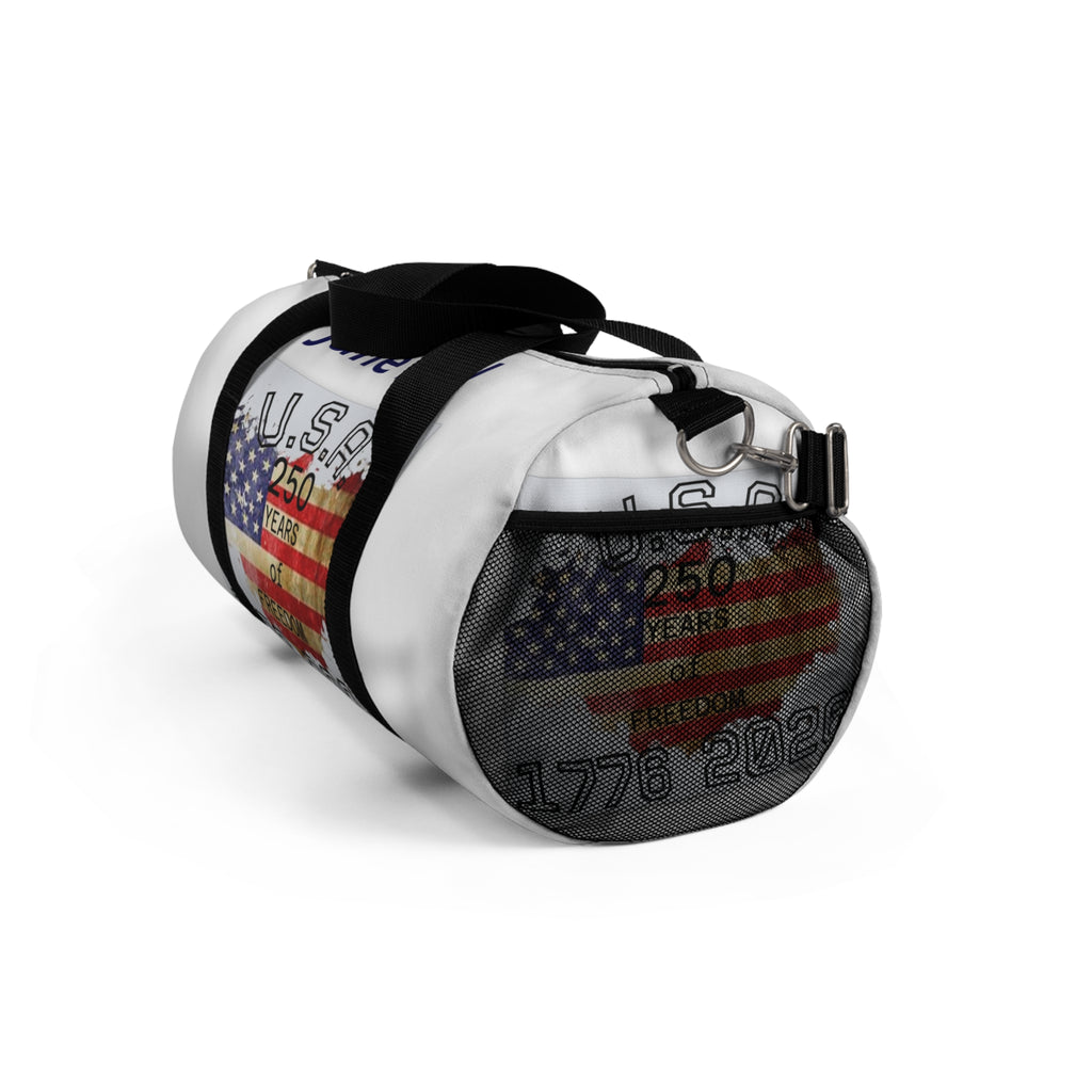 USA 250 Years of Freedom Duffel Bag — 1776–2026 Patriotic Travel Duffel