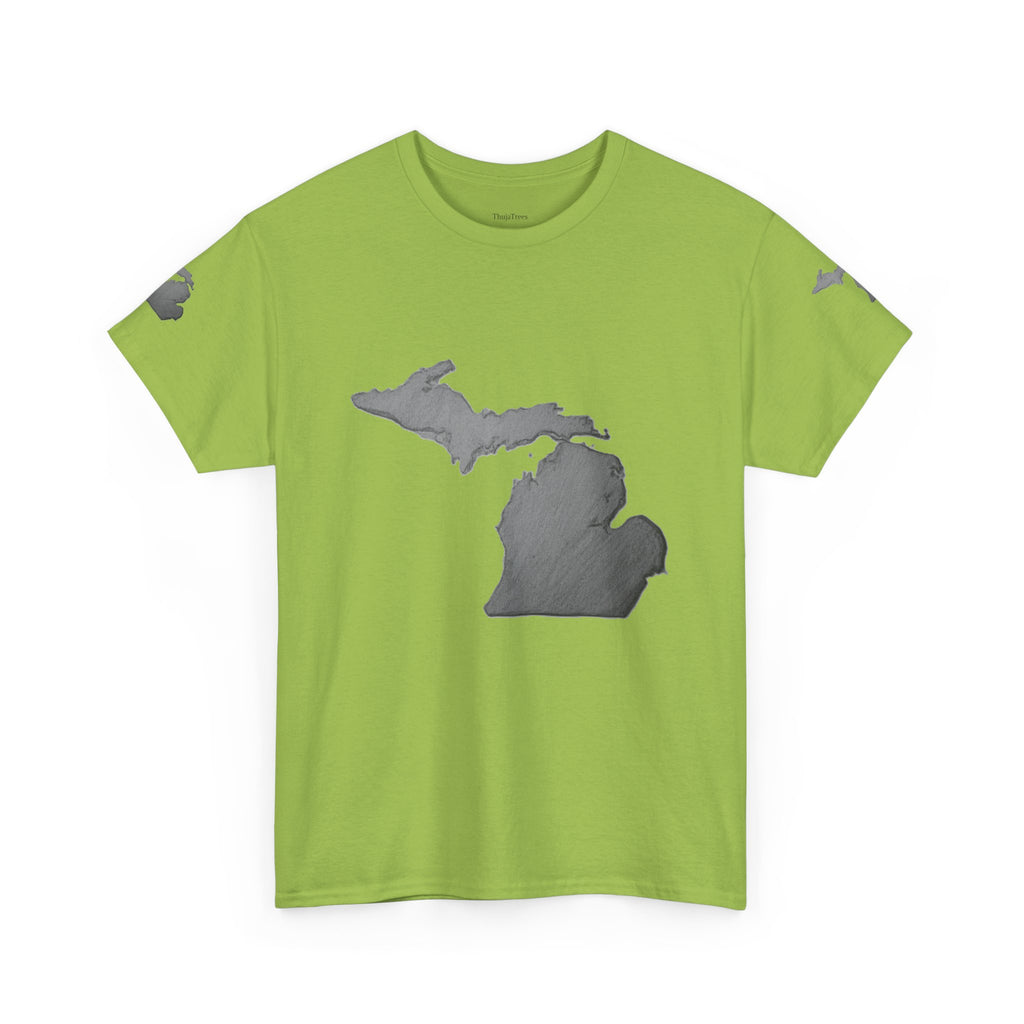 Michigan State Map T-Shirt — The Great Lakes Tee