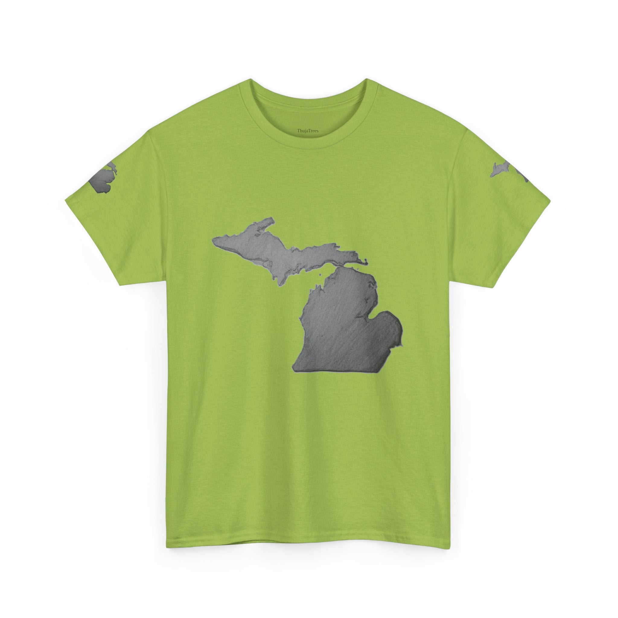 Michigan State Map T-Shirt — The Great Lakes Tee