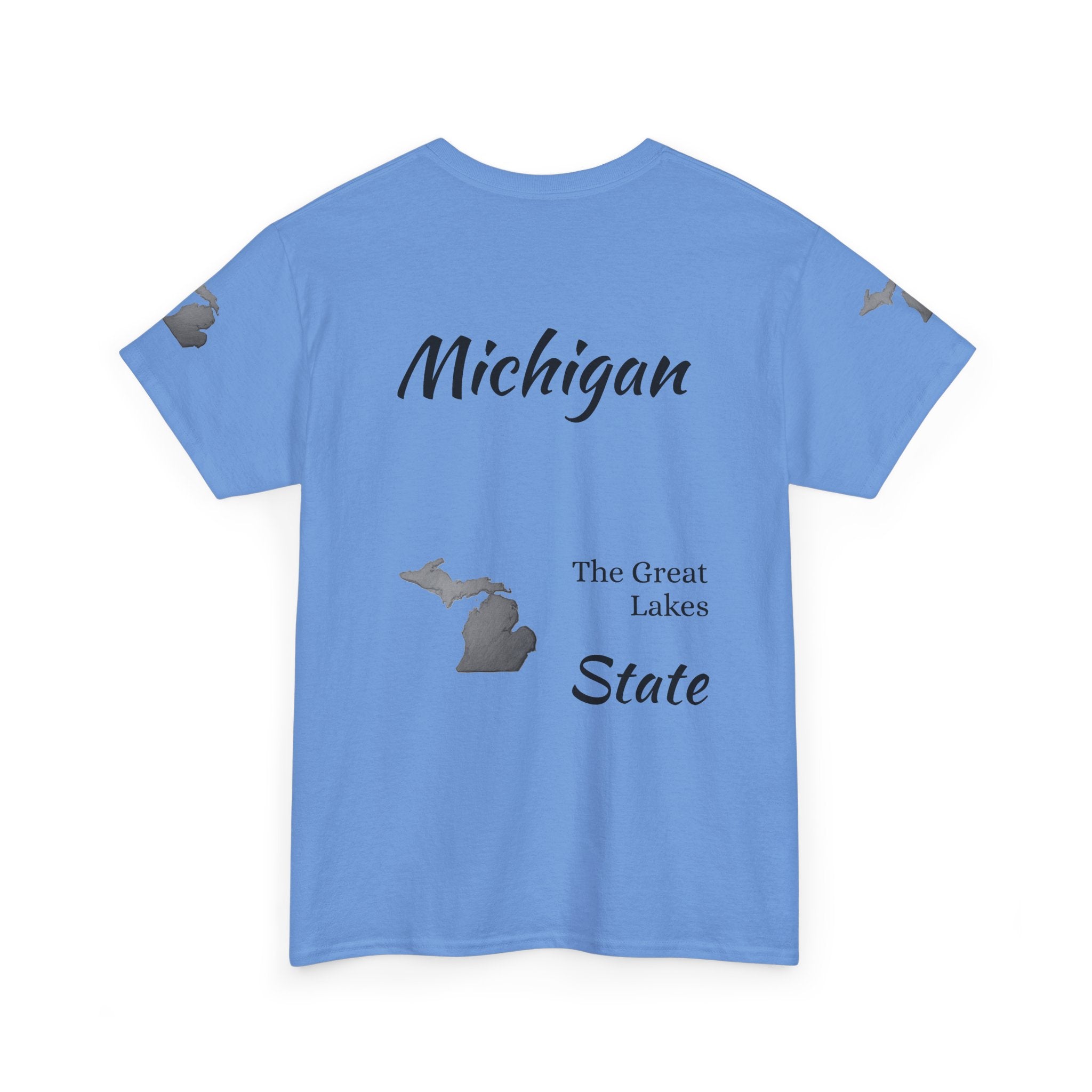 Michigan State Map T-Shirt — The Great Lakes Tee