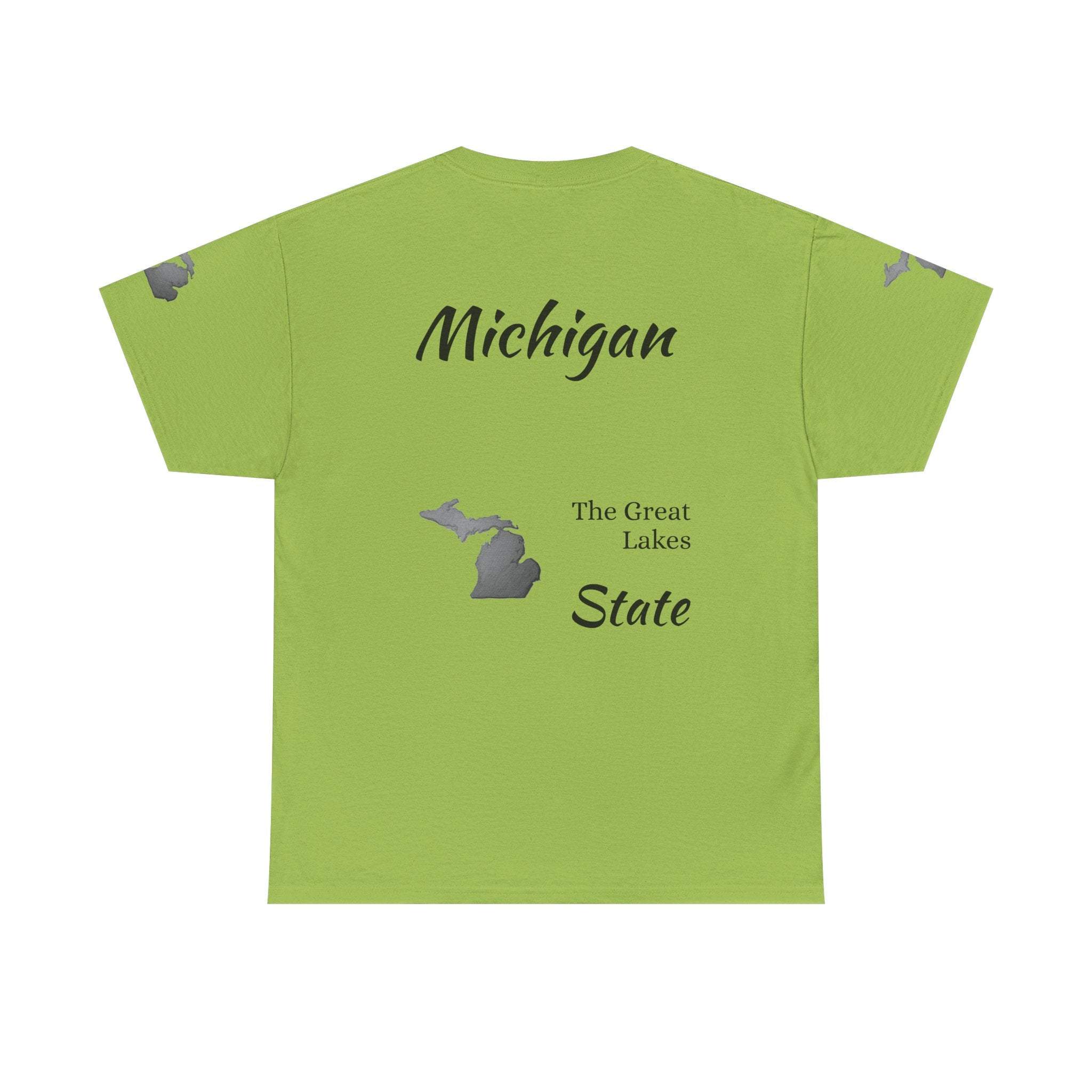 Michigan State Map T-Shirt — The Great Lakes Tee