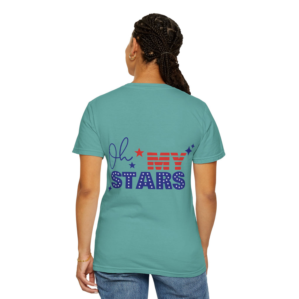 Finally Legal 21st Birthday T-Shirt — "Finally Legal" Front & "Oh My Stars" Back Birthday Tee