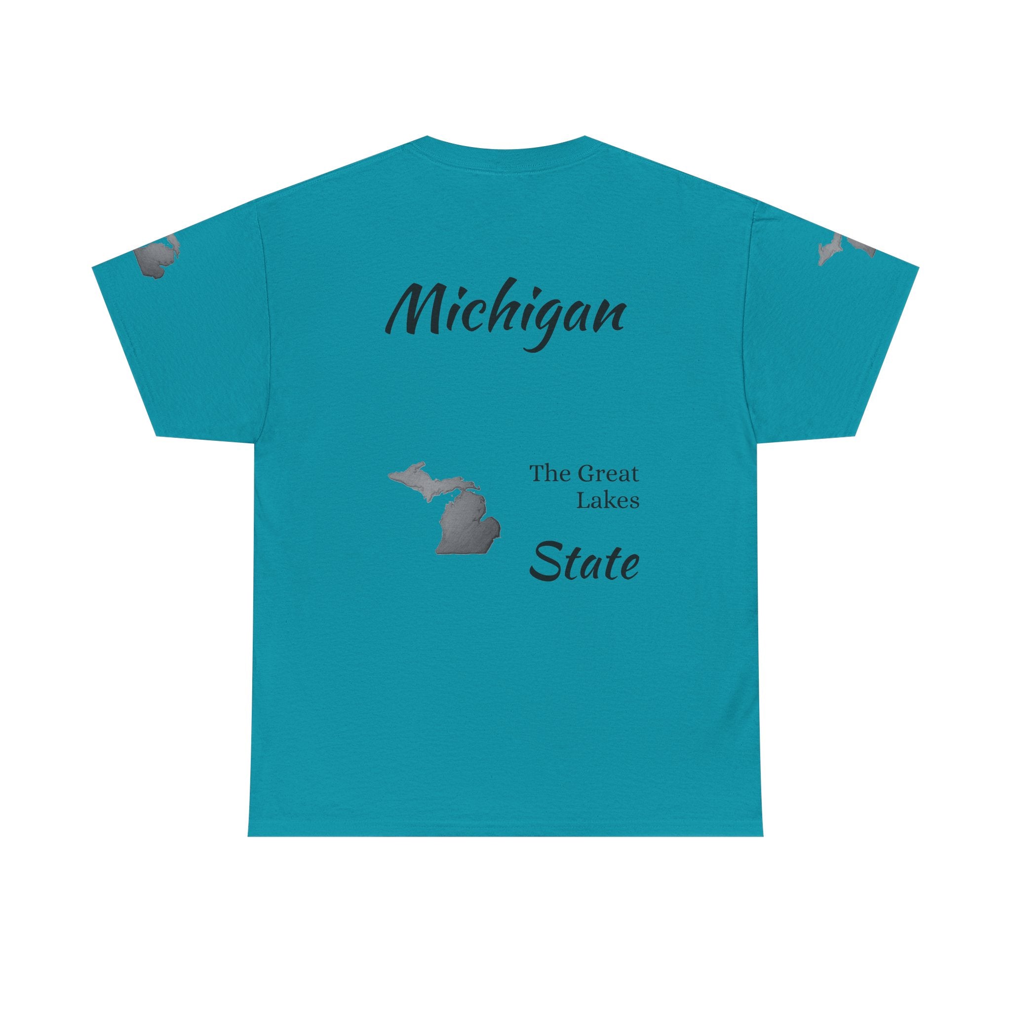 Michigan State Map T-Shirt — The Great Lakes Tee