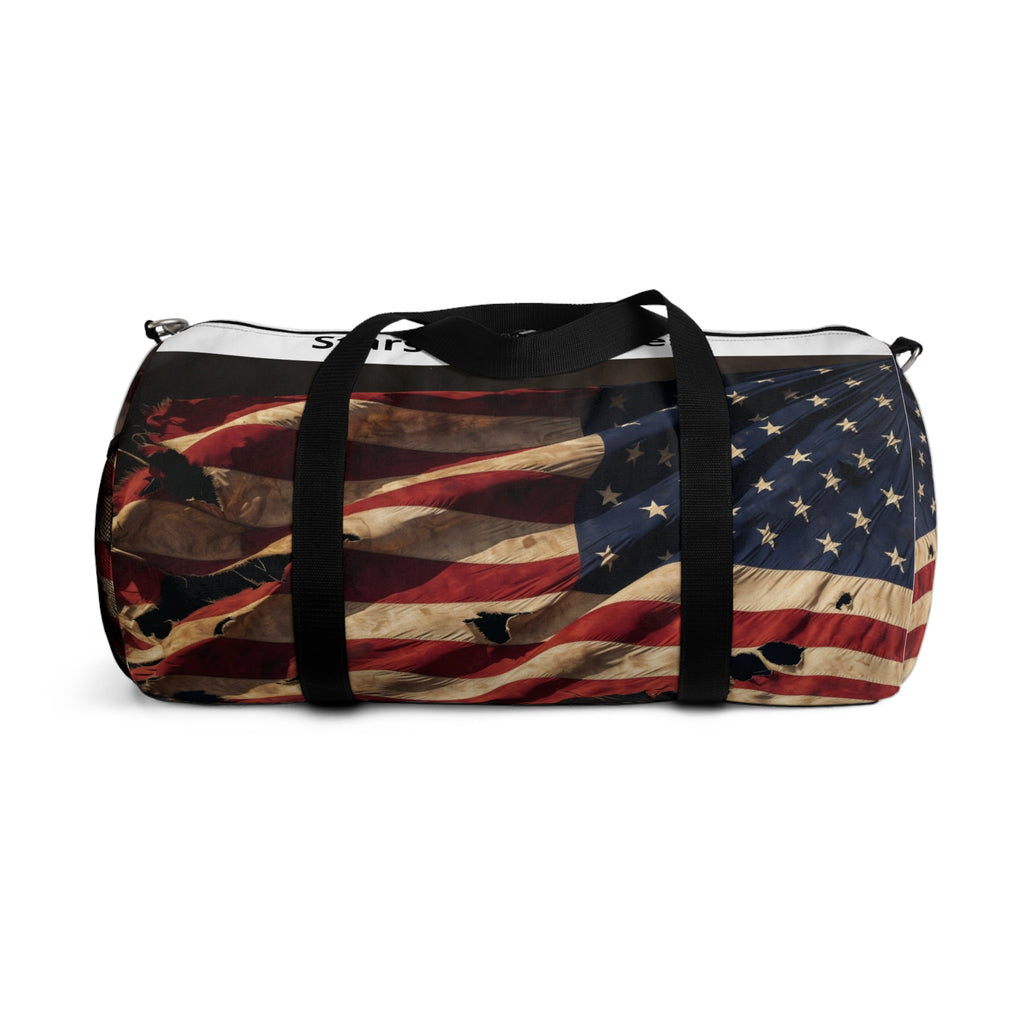 Personalized Patriotic Duffel Bag – Distressed Flag Design
