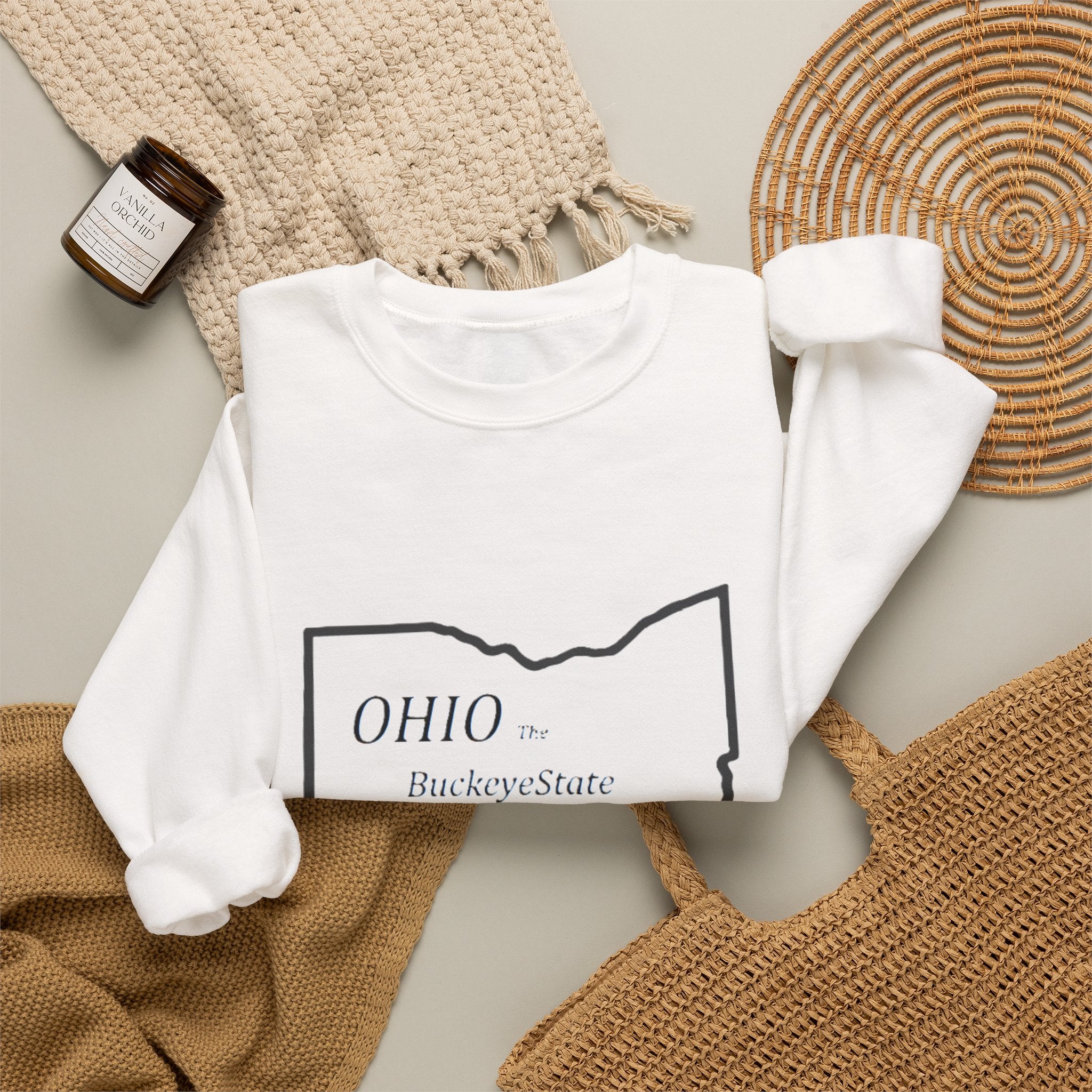 Ohio Crewneck Sweatshirt | Buckeye Gift, Fall State Apparel