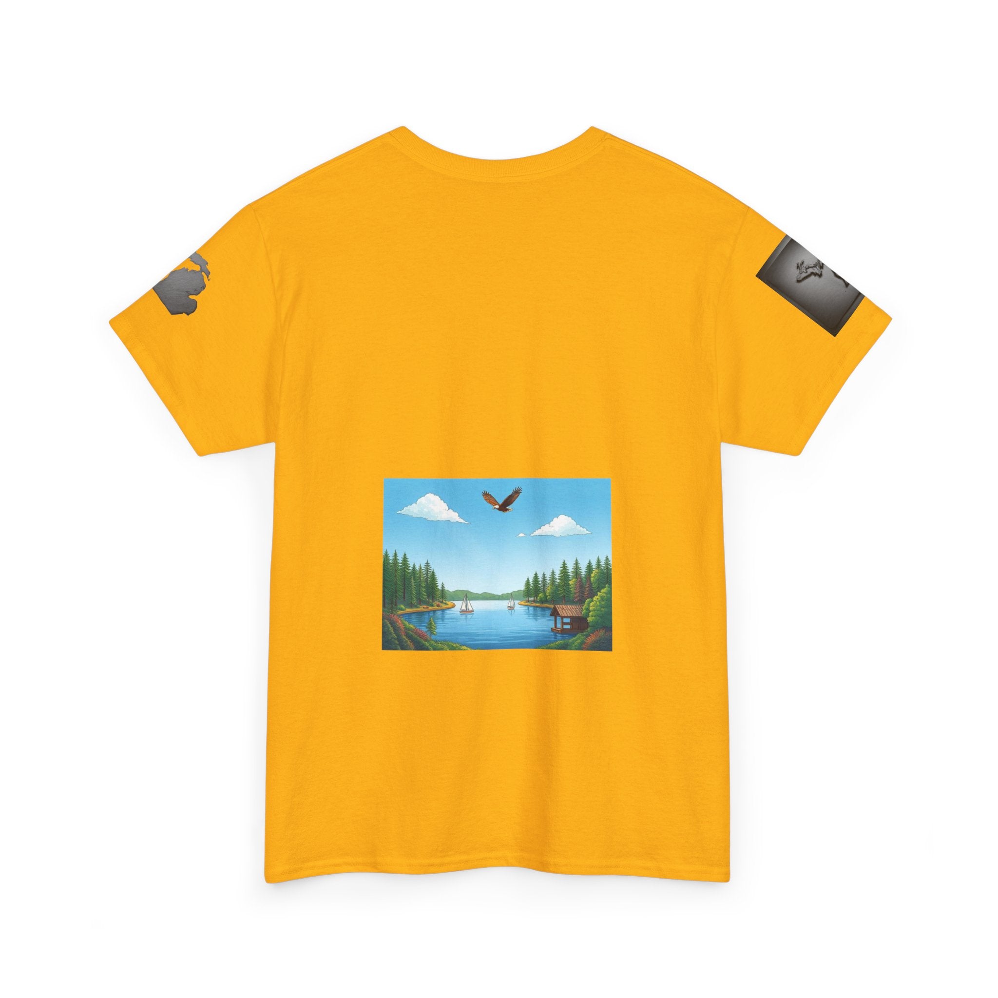 Michigan Great Lakes map T-Shirt | Great Lakes Michigan tee