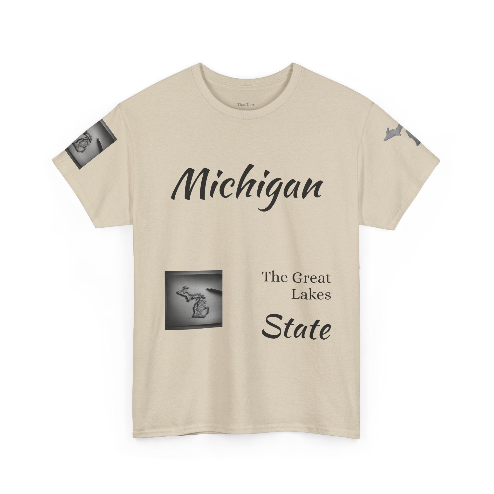Michigan T-Shirt Light | Great Lakes State Souvenir Tee