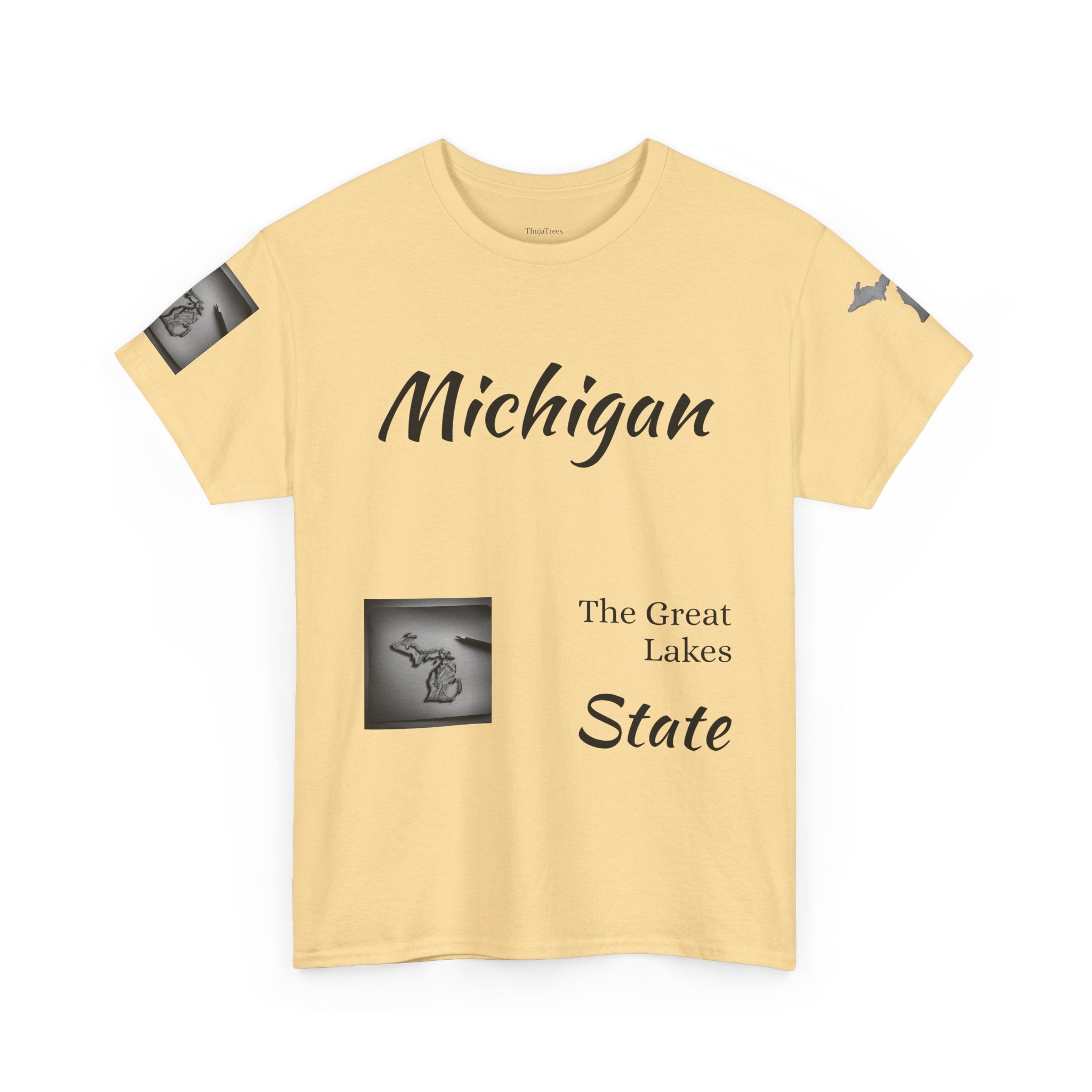 Michigan Great Lakes map T-Shirt | Great Lakes Michigan tee